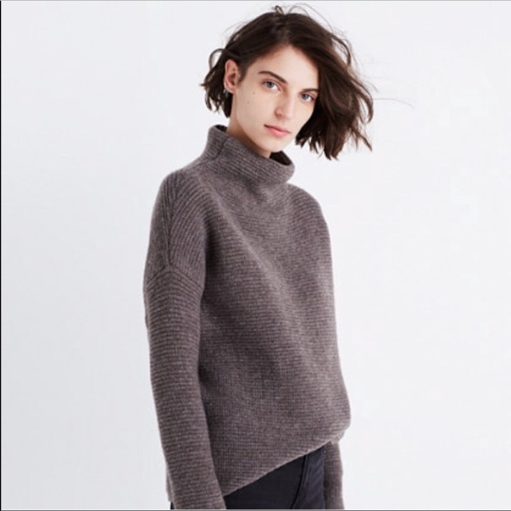 Madewell Southfield mockneck sweater- size S